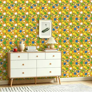 Seamless Peel and Stick Wallpaper, Street Art Graffiti Print, Removable Wall Decal, Bright Long-Lasting Color, Covers Imperfections