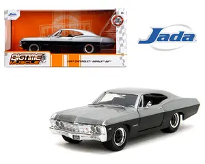 Jada 1:24 1967 Chevrolet Impala SS – Silver and Black Two Tone – Bigtime Muscle