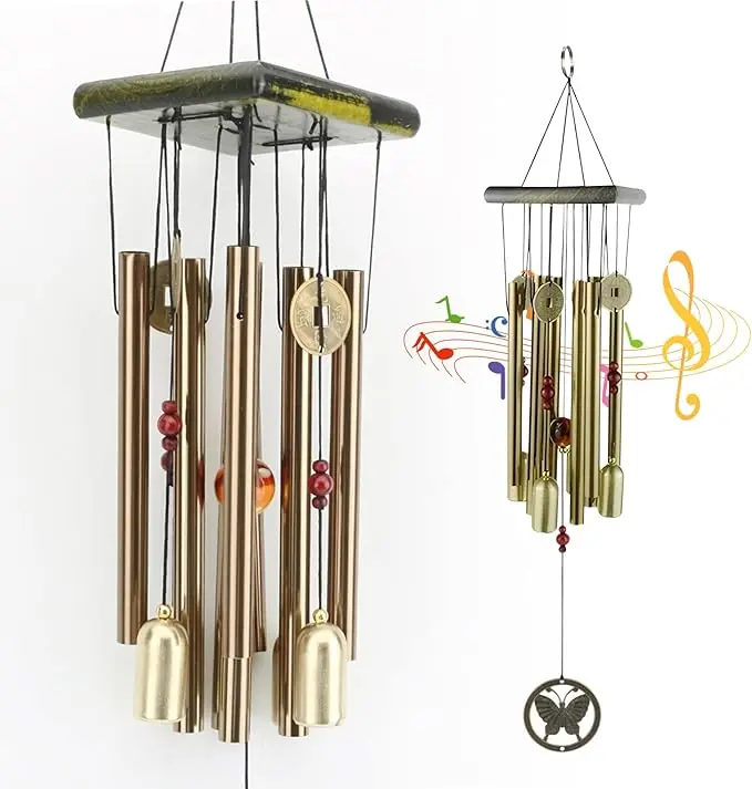 Healing Wind Chimes for Remembrance & Comfort, Soothing Melodic Decor for Sympathy Gifts, Calming Chime for Memorial, Meditation and Peaceful Spaces