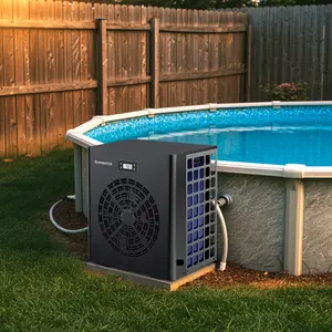 16000BTU Pool Heat Pump, Electric Pool Heater for Above Ground Pool Up to 5400 Gallons, WiFi App Control, Smart Inverter, Titanium Heat Exchanger, 110V