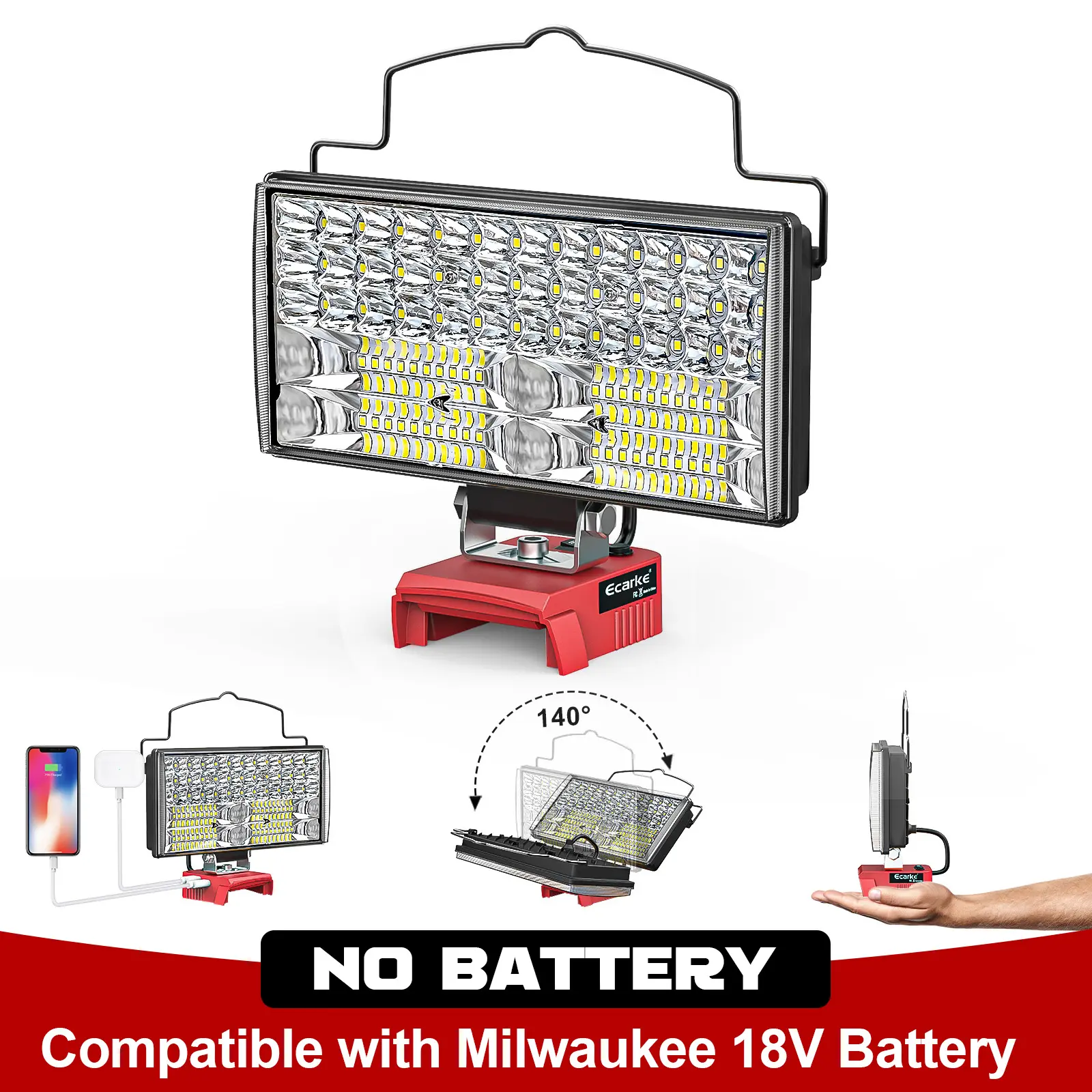 【No Battery】For Milwaukee