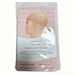 1 Pack 2 Pcs HD Wig Cap Hair Net Stretch Mesh Breathable Wig Liner for Women Soft Elastic Wig Cap for Human Hair Wigs Lightweight Invisible Hair Net Comfortable Adjustable Wig Cap for Daily Wear