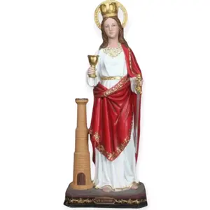 Santa Barbara 24" Inches Tall St. Barbara Estatua Brand New Religious Decor