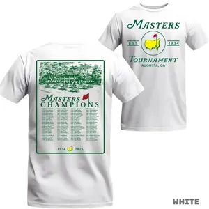Masters Golf 2026 T Shirt – Augusta National Tournament Graphic Tee – Classic Championship Golf Shirt – Unisex Casual Cotton Tee Gift for Golf Fans