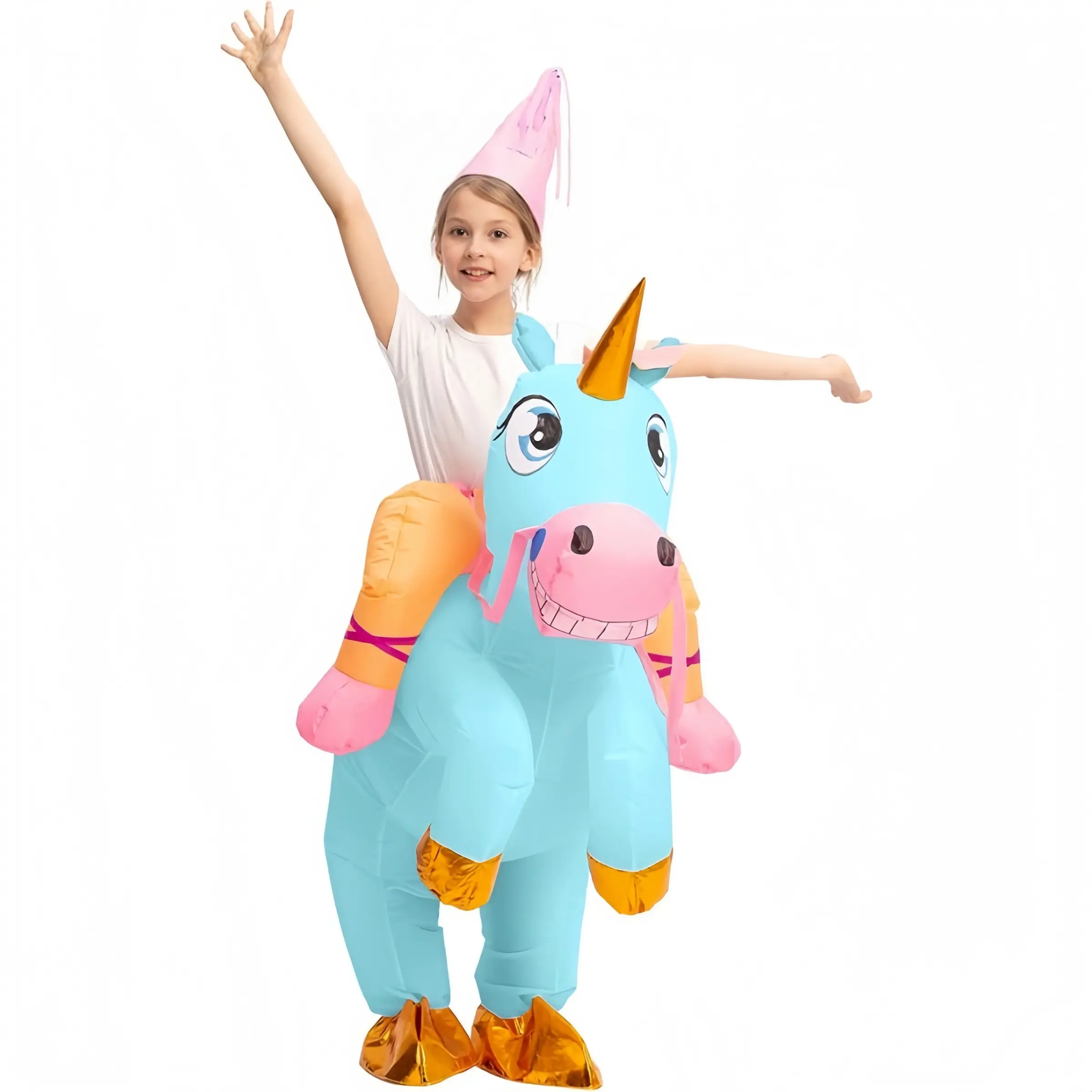 Inflatable Unicorn Costume, Essential for Halloween Parties, Fun Role-Play for Boys and Girls, Ideal for Themed Events