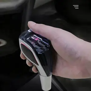 Touch-Activated LED Illuminated Crystal Gear Shift Knob Compatible with Most Cars Without Button-Operated Shifters