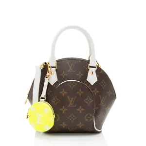 Pre-owned Louis Vuitton Leather Shoulder Bags Monogram Canvas LV Match Ellipse BB Satchel