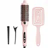 Cotsoco Ionic Thermal Brush, 1.5" Negative Ion Heated Hair Styling Comb Blowout Boost Curling Iron with 6 Temperatures, Universal Voltage, Gift for Women