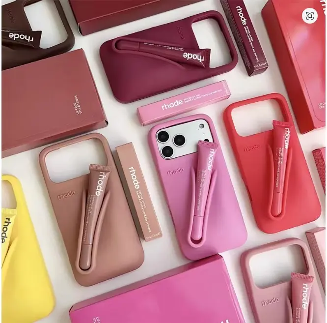 【yuua】rhode ribbonケース vanillaリップ付き ribbon rhode case - TikTok Shop
