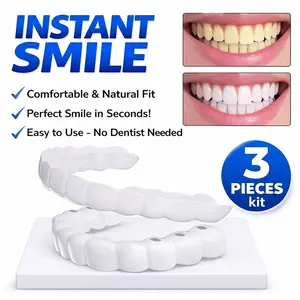 【3 Pairs】Temporary Teeth Repair Kit  Snap-On Teeth  Instant Whitening Smile Beautiful Snapping instants  2026 New Smile Hack Non-Medical