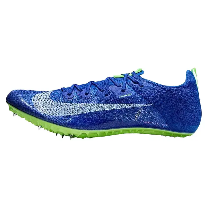 NIKE Men's Zoom Superfly Elite 2 Track Racing Spikes - Racer Blue & Lime Blast, Ultra-Lightweight Upper, Lace-Up Fit, Full-Length Spike Plate, Locked-In Feel, Responsive Cushioning, Fast Start Power, Traction That Bites, Male Sprinter Sneaker, Responsive