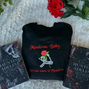 LICENSED Zade Meadows Sweatshirt, Haunting Adeline Sweatshirt, Dark Romance Merch, Embroidered Book Merch, Spicy Books, Booktok Merch