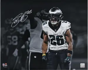 Saquon Barkley Philadelphia Eagles Autographed 16" x 20" Celebration Spotlight Photograph - Fanatics Authentic Certified