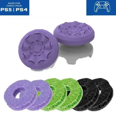 Gaming Controller Dual-Grip Set - 2-Piece Wear-Resistant Silicone Accessories with Precision Rings, Comfortable Design, Enhanced Control, Precision Aim Boost, Elevate Gaming Performance, Dominate Matches for PS4, PS5, Xbox Series X/S, Xbox 1