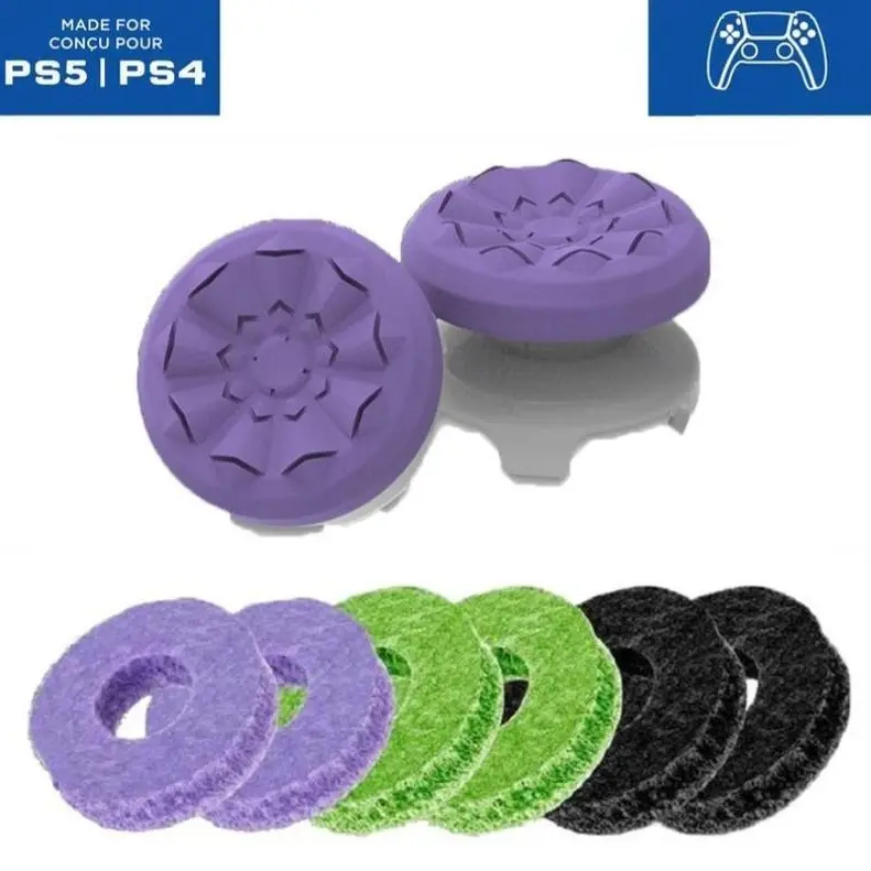 Gaming Controller Dual-Grip Set - 2-Piece Wear-Resistant Silicone Accessories with Precision Rings, Comfortable Design, Enhanced Control, Precision Aim Boost, Elevate Gaming Performance, Dominate Matches for PS4, PS5, Xbox Series X/S, Xbox 1