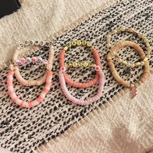 Clay beaded bracelets