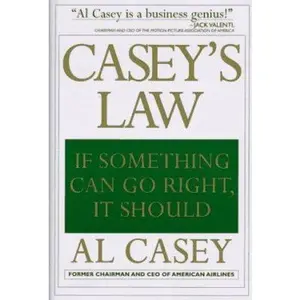 USED Book - Casey's Law: If Something Can Go Right, It Should by Albert V Casey (Hardcover) - english