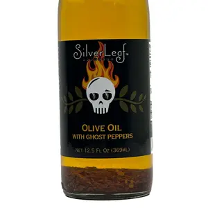Silverleaf Olive Oil with Ghost Peppers - Hot and Spicy extra virgin olive oil