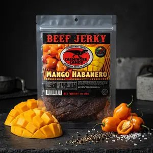 Mango Habanero Beef Jerky - Sweet Snack with Chilli, Ideal for Savory Lovers