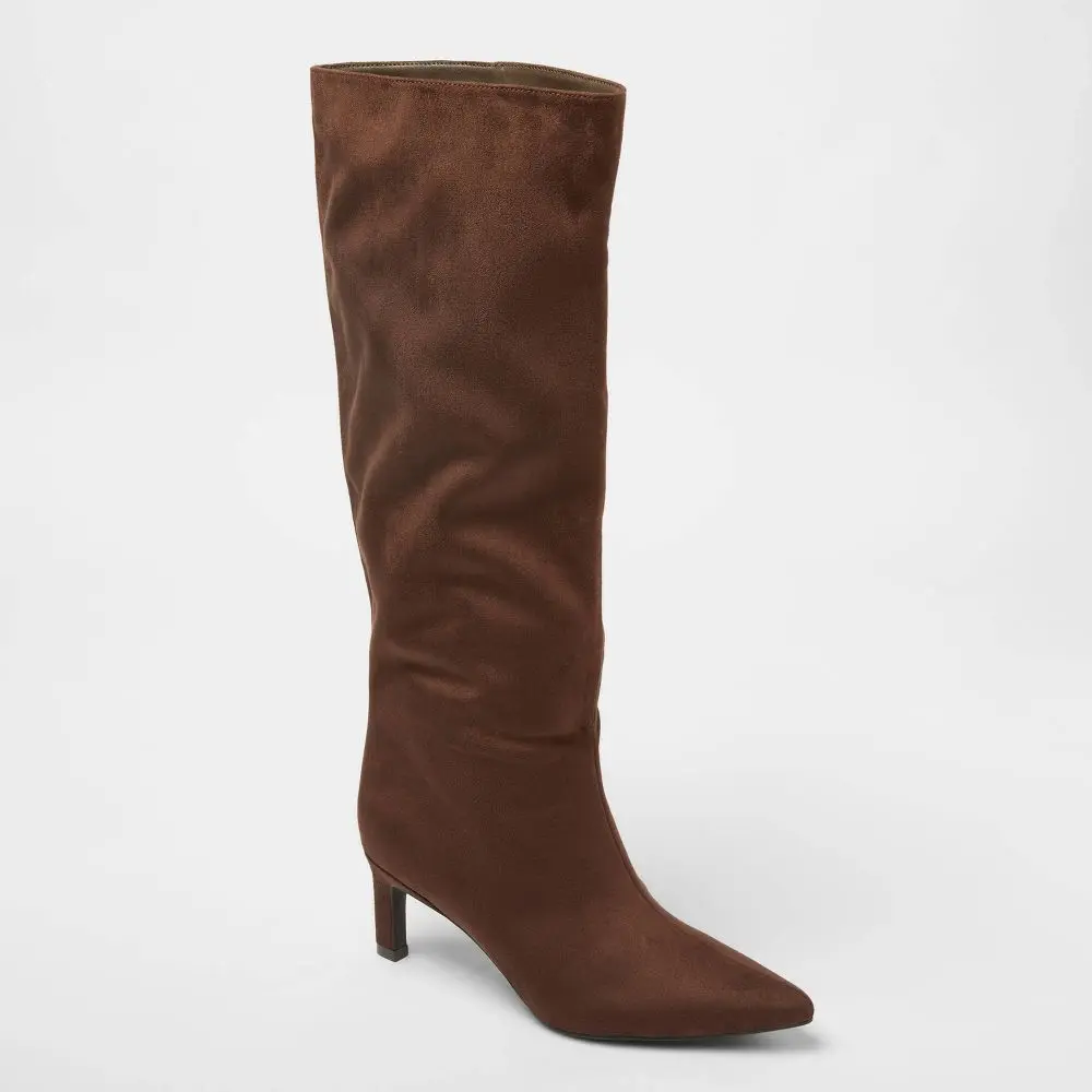 A New Day Women's Justice Memory Foam Mid-Calf Boots - Brown