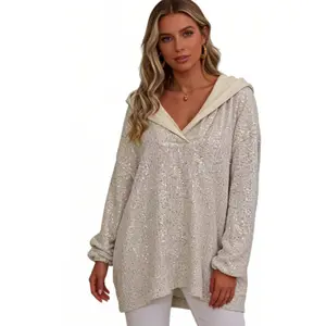 Soft Glam Hoodie – Women’s Sparkly Casual Hoodie Top Women’s Sequin Hoodie Sweatshirt, Casual Loose Fit Sparkle Pullover Women’s Sequin Hoodie – Cozy but Make It Sparkly TikTok Sweatshirt Cozy Chic Hoodie – Women’s Loose Fit Sequin Sweatshirt Elegant