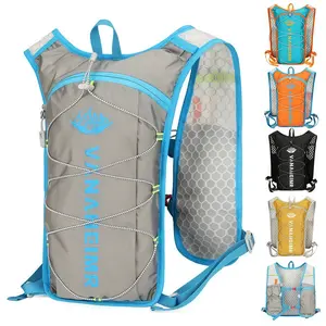 Ultralight Hiking Hydration Vest, Breathable Running Backpack for Trail & Camping, Adjustable Outdoor Daypack with Gear Loops & Water Tube Compatibility, Ideal for Men Women Outdoor Enthusiasts