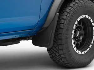 RedRock Custom Molded Mud Guards; Front and Rear (21-25 Bronco w/o Sasquatch Package & Rock Rails)