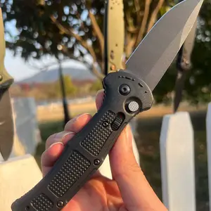 Greenish 9070 Outdoor & Survival Tactical Tool: D2 Steel Blade Pocket Knife with Non-Slip Fiberglass Handle - A Sharp, Multi-Functional EDC Folding Knife