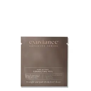 EXUVIANCE Pure Retinol Correcting Peel Weekly At-Home Chemical Peel For Dark Spots, 6 ct. Peeling Skincare