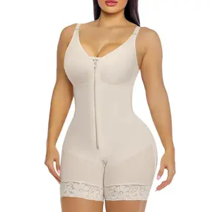 Fajas Colombianas shapewear for Women Tummy Control Butt Lifter Shaper with Zipper Crotch detachable shoulder strap SpringStatements