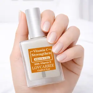 LOVCARRIE Nail Care  Nail Enhancer Promotes Growth Strengthens Nails No UV Lamp Required Repairs Damaged Nails Vitamin C & Vitamin E Formula 17ml 0.57 fl oz