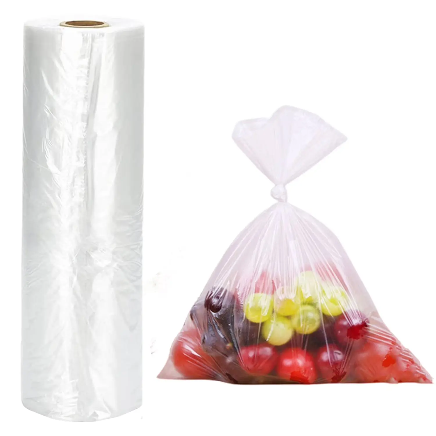 DEMAYA HDPE CLEAR PRODUCE BAGS, 12'' X 20, ALL SIZE 750 Pieces / Roll
