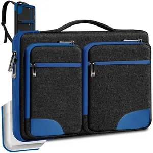 360 Protective Laptop Case 15" 15.6" 16" Sleeve, Water-Resistant Handbag with Straps Compatible with 16" MacBook Neo, MacBook Pro Air 16"/15", XPS 16" and  15" 15.6" 16" Notebooks,B01BL02