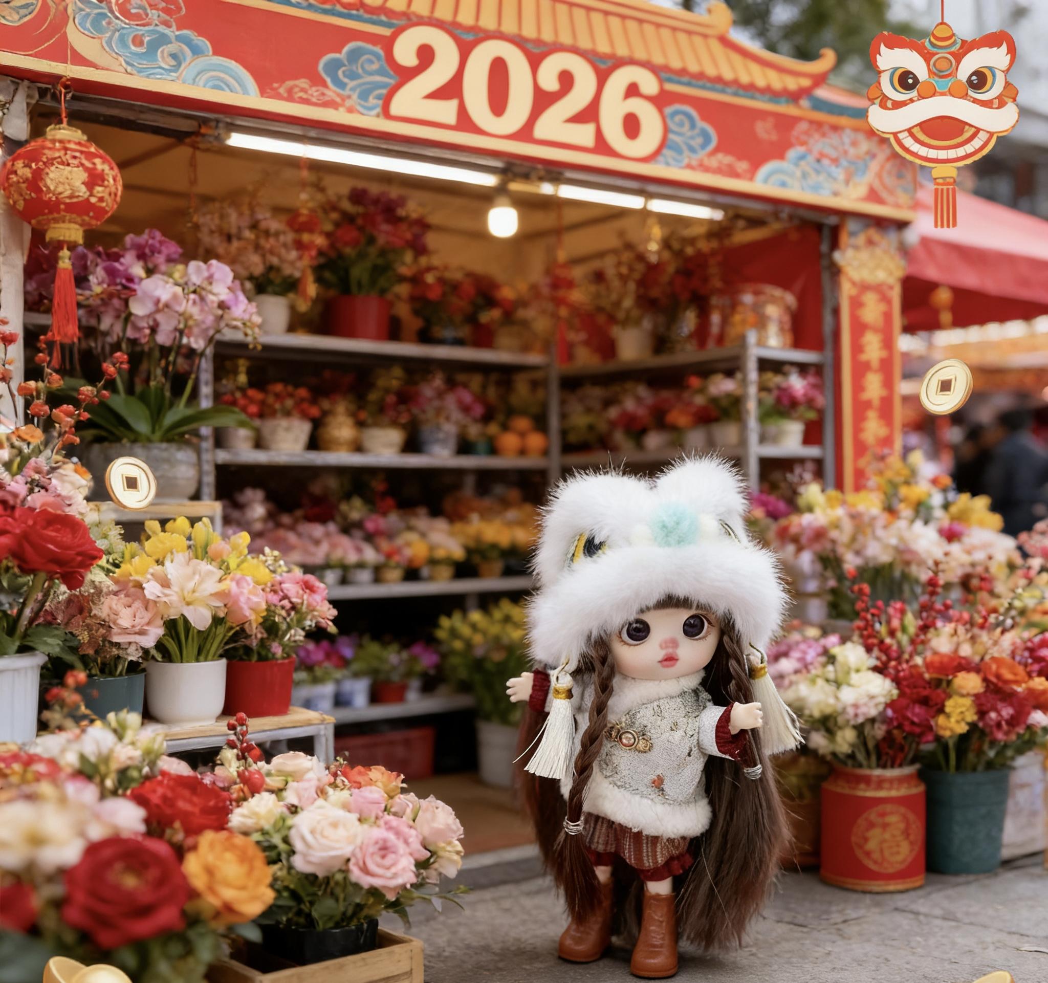 Lolifen Dance Lion Adorable Plush Doll Charms