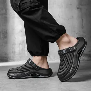 Men's Heavy Duty Tactical Buckle Clogs - Waterproof Gorpcore Garden Shoes - All-Day Comfort Breathable Platform Slides for Men - Outdoor Essentials 2026