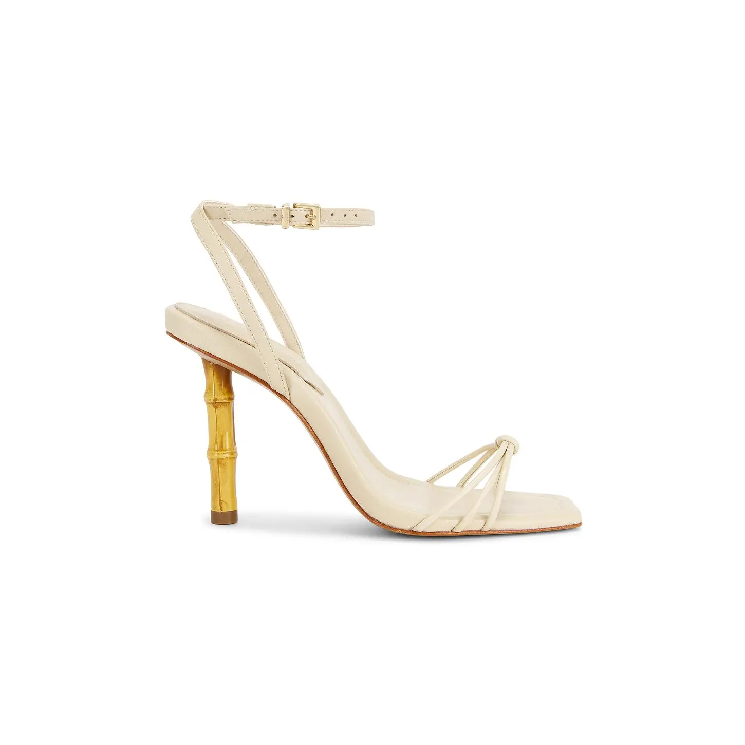 Schutz Haven Bamboo Sandal in Egg Shell