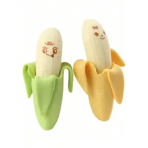 Banana Erasers Set, 30/20/10 Pieces, Banana Shape Pencil Eraser, Novelty Stationery, Office Stationery Set, Cute Cartoon Eraser, Gift, Random Colors