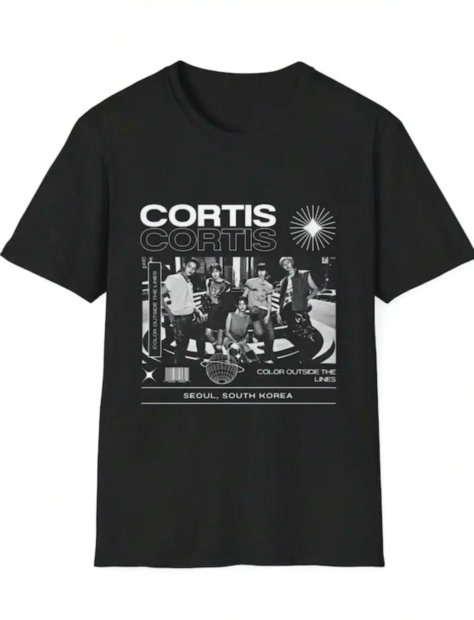 Corters Indie Rock Tribute Washed T-Shirt, Color Outside the Lines Inspired Graphic Tee, Vintage Unisex Concert Style Shirt K9X