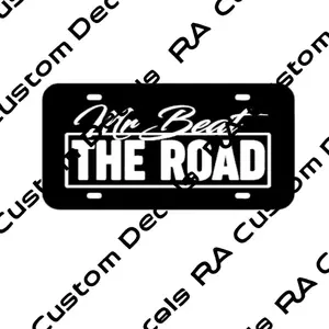 Mr Beat the Road License Plate