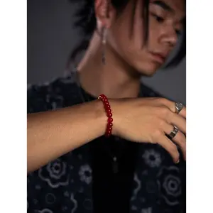 PRAYER BEAD BRACELET - Malaysian Jade Bead Bracelet Protection From Magma