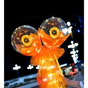 Flower balloons w/ lights, Flower Balloon Bouquet, Balloon Flower, Balloon Bouquet, Premium Gift, Unique Gift, Wedding Gift, Gift for Her, Birthday Gift, Welcome Gift