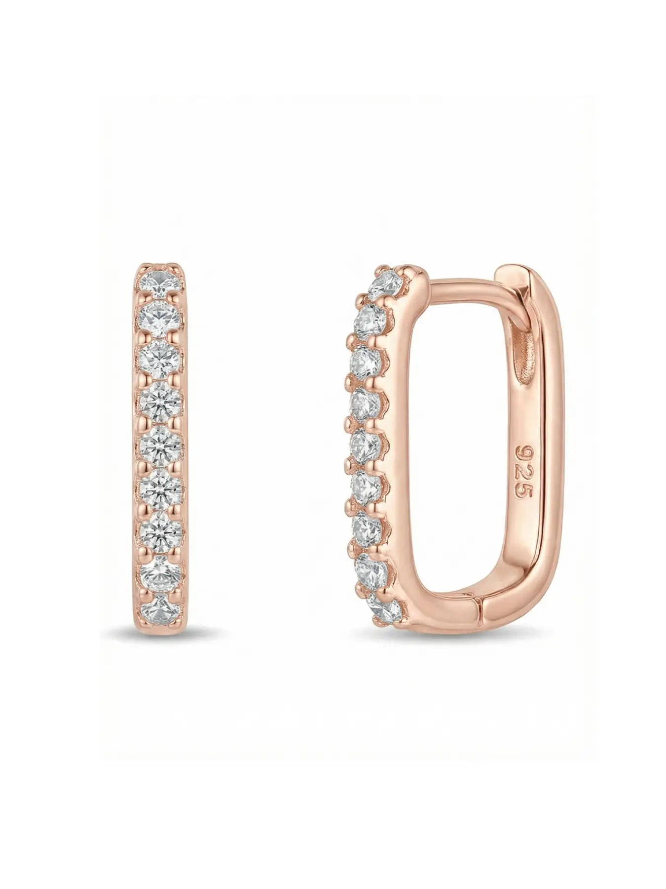 Elegant Zircon Earrings for Women, 925 Sterling Silver Jewelry Gift, Perfect for Weddings & Birthdays, Daily Wear Accessories