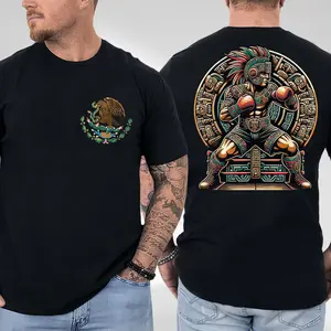 Boxing Mexico 2 Sides T-Shirt, Mexican Unisex graphic Shirt for Men for Women full size full color Classic Jersey