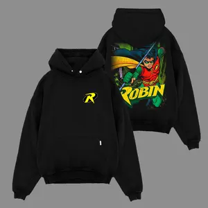 Robin 2 Super Hero DCU Movie Hoodie Retro Movie TV shirt Comic Superheroes Hoodie Oversized Black Movie Sweater Streetwear Graphic Hoodie Movie Shirt S-5XL Y2K Bootleg Style Tee Pop Culture Tee