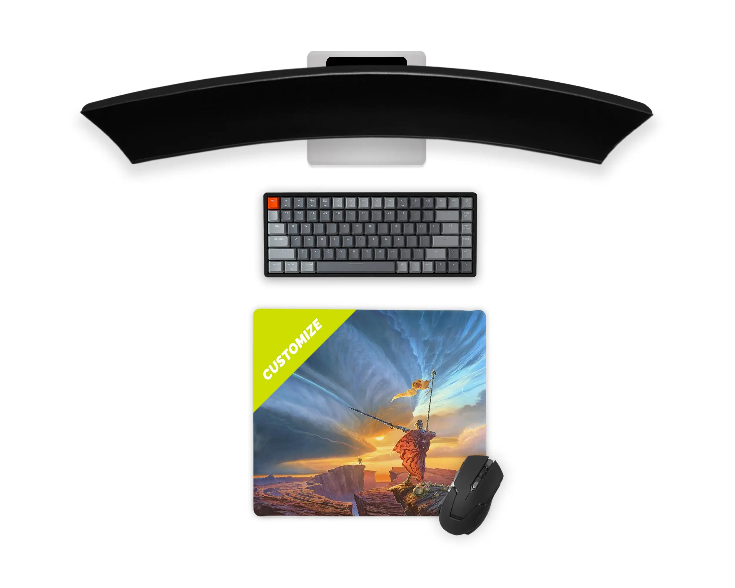 Custom XL Extended Gaming Mouse Pad, 18"x16" Gaming Mat for Computers (Computer Accessories Mouse Pads), Extended Mouse Pad