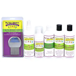 Deluxe Family Size Comprehensive System Kit for Lice with Removal Comb | For 2-4 Children