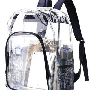 Transparent PVC Waterproof Backpack, Large Capacity School Bag, Travel Backpack for Men and Women, Durable and Lightweight Design