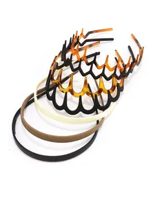 7pcs Zig Zag Headbands for Women, Teen Girls, Men, Plastic Hair Bands with Teeth, Non-Slip Combs, 4 Packs Hair Hoops