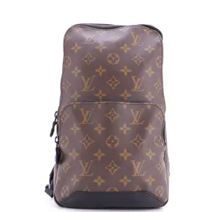 Pre-owned Louis Vuitton material Messenger Bags Avenue Sling Bag Macassar Monogram Canvas by Rebag