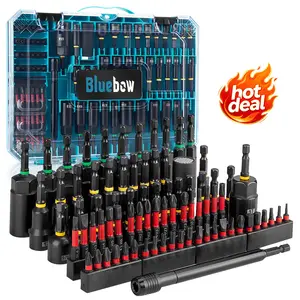 80PSC Magnetic Impact Nut Driver Set - Metric & SAE with Socket Adapters, Wing Nut Driver, Bit Holder, Universal Sockets, Quick Release Extension, Power Bits, 1/4'' Quick Change, Storage Box